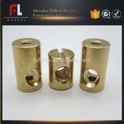 Brass stud nut/barrel nut/locking nut