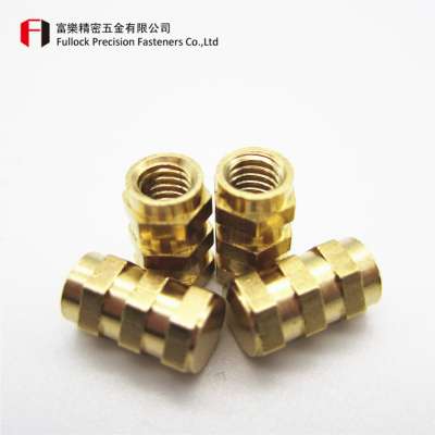 brass insert hex nut