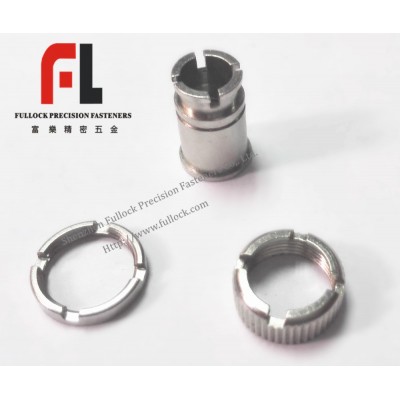 Slotted Round steel nut